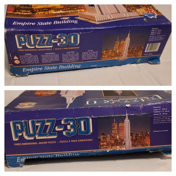 Wrebbit Puzz-3D 902 Piece 3D Puzzle Empire State Buildimg Bagged Complete. - Picture 4 of 4